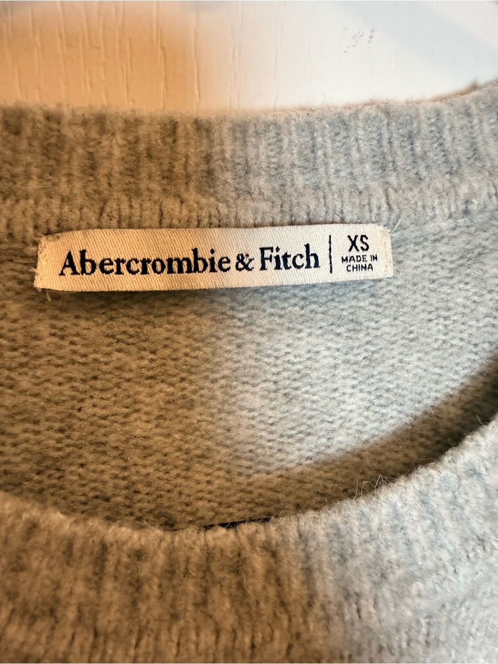 Abercrombie & Fitch Heather Gray Soft Knit Crewneck Sweater XS - Picture 3 of 6